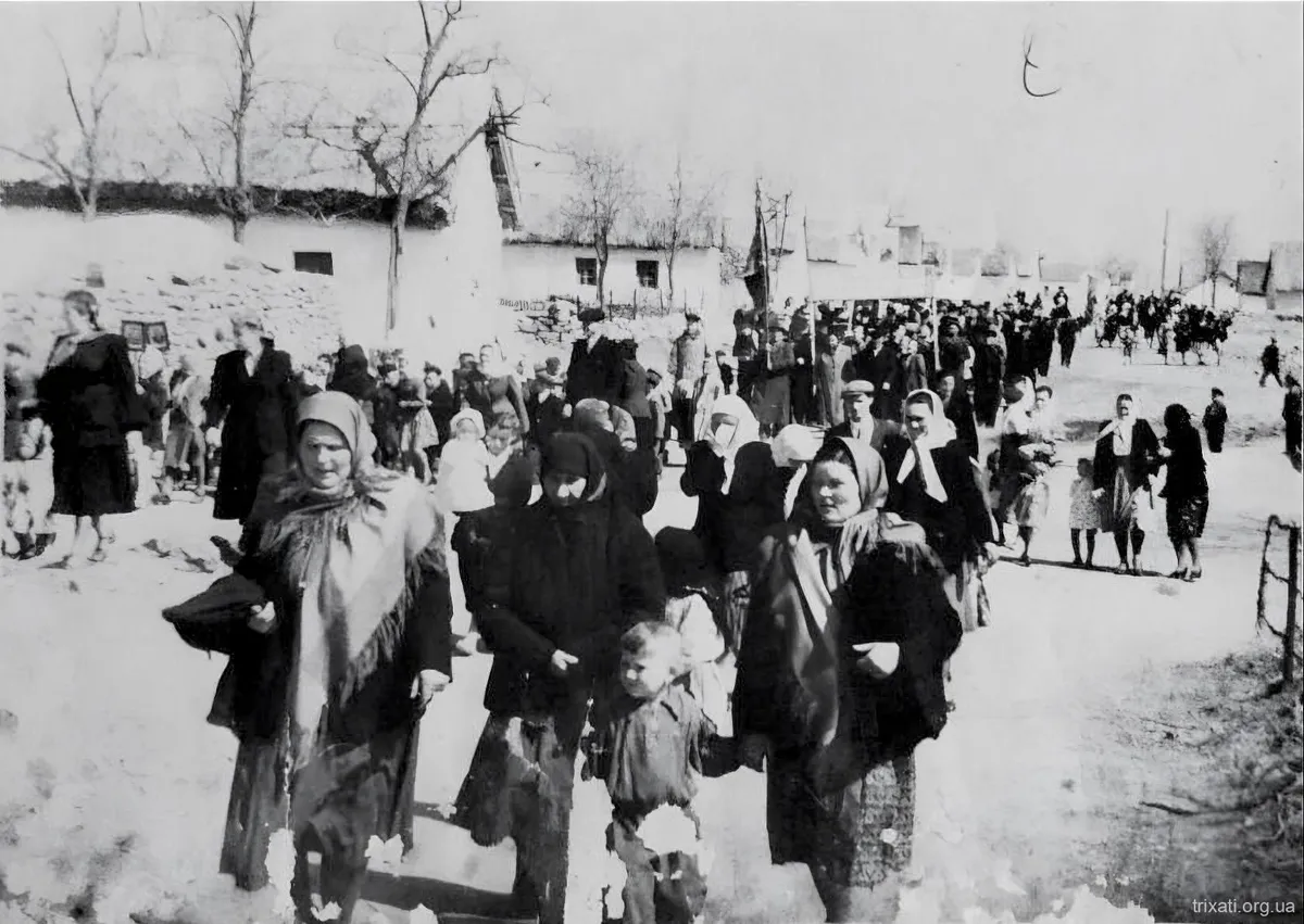 Першотравнева хода (парад) вул. Гагаріна. 1965